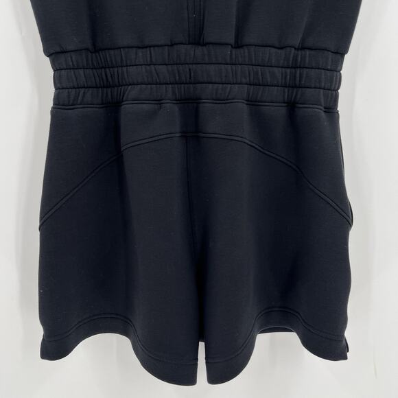 SPANX‎ AirEssentials Short Sleeve Romper Pockets Soft Airluxe Black Size XS - Picture 9 of 12